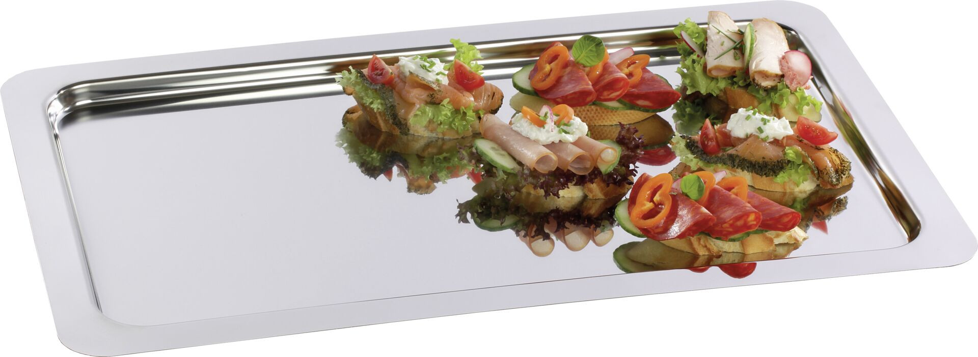 Serviertablett Edelstahl GN 1/1